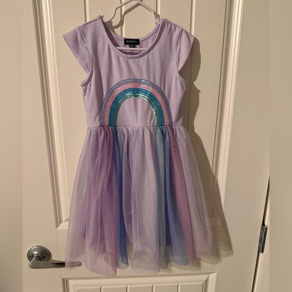 Zunie Girls' Rainbow Tulle Dress